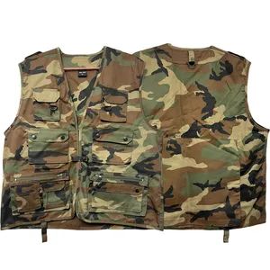 Multi Pockets Hunting Vest Fishing Vest Gender Men Origin China Trademark OEM Color Camoflage HS Code 62069000 Size Range S-XXXL - Xiamen Gwell Sports Goods Co., Ltd. - China