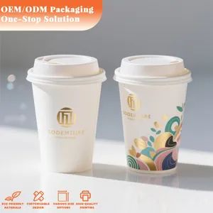 Eco-Friendly Takeaway Coffee Paper Cups Disposable Cups with Lid - EVER GREATER IMP. & EXP. CO., LIMITED - China