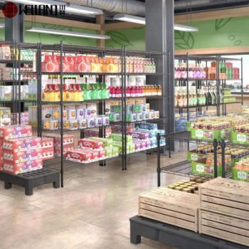 Fashion Wire Shelf Type Grocery Store Gondola Supermarket Display Shelving Systems - Zhongshan Changsheng Metal Products Co., Ltd. - China