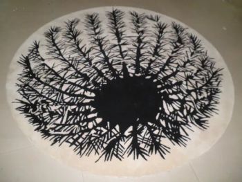 Circle Rugs Wall to Wall Carpet Rug New Zealand Carpet Restaurant Carpet Viscose Acrylic Hotel Carpet. - QINGYUAN GLORTA CARPET CO., LTD - China