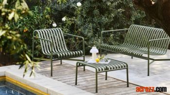 Hot Sale Outdoor Furniture Garden Metal Furntiure Factory Wholesale Iron Patio Garden Furniture Outdoor Color Wrought Iron Combined Furniture Palissade Hay Sofa - Acrozz Co., Limited - China