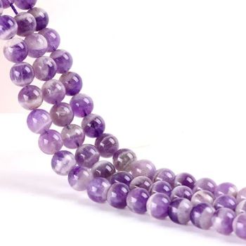 Natural Amethyst Precious Stone Beads Bream Purple Stone Beads for Jewelry Making - Haifeng Alaric Inc - China