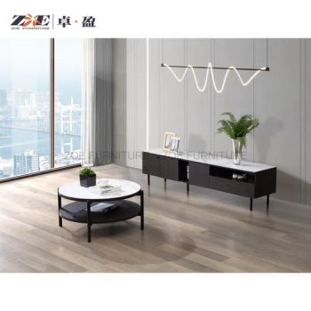 China Modern Wooden Living Room Furniture Sets MDF TV Stands Marble Coffee Tables - FOSHAN RUI XUN SHENG FURNITURE CO., LTD - China