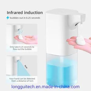 Hotel Use Automatic Hand Sanitizer Dispenser Color White Origin China Trademark LGT Material Plastic Model NO. LGT-SD1 HS Code - Guangzhou Longgui Intelligent Technology Co., Ltd. - China