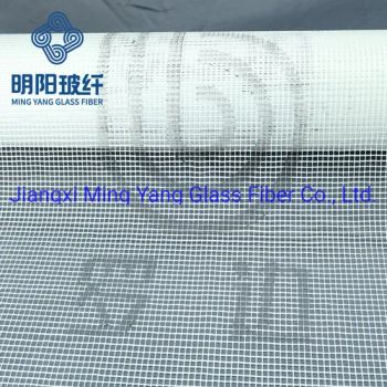 Fiberglass Woven Fabric Tape Net Mesh Origin China Weave Type Leno HS Code 7019590000 Trademark Luobian Brand Fiberglass Type - Jiangxi HuaYuan New Material Co.,Ltd. - China