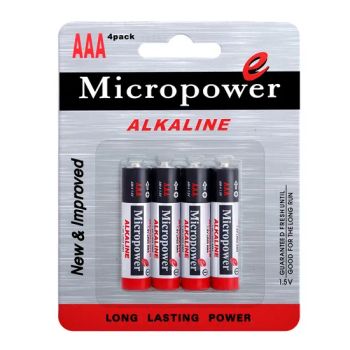 Factory Directly Supply Alkaline Battery AAA/Lr03 Size AAA Origin China HS Code 8506101210 Packaging Hang Tag Recycling Recyclable - Microcell International Battery Co., Ltd. - China