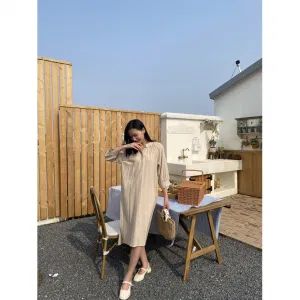 Free Sample Women's Long Sleeves Plain Colour Chiffon Ladies Fashion Dresses - Zhongshan Hai Lung Garment Company Limited - China