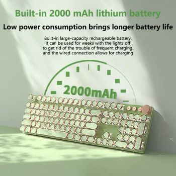 2.4G Wireless Mechanical Keyboard with Stylish Electroplated Keycaps - Shenzhen Kudiyou Electronic Technology Co., Ltd. - China