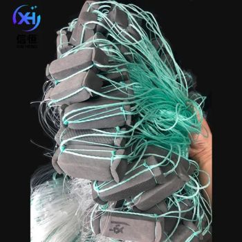 China White 1.5m Depth 25m Length Three Layers Nylon Monofilament Fishing Net for Small Fish Gill Nets - Wudi Xinheng Fishing Gear Co., Ltd. - China