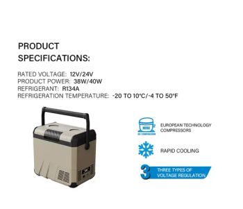 AC/DC Hot Sale Products Outdoor Camping Mini Fridges 18L 12V 24V Portable Car Refrigerator - Danfucool Ltd - China