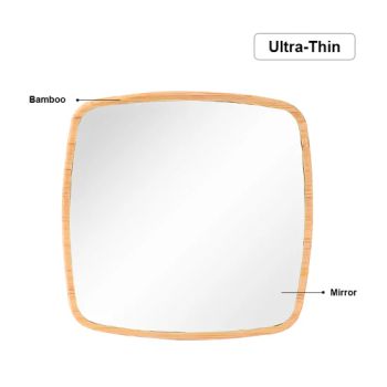 Mirror Fashion Gifts Mini Wooden Cosmetic Mirror Handheld Eco-Friendly Bamboo Makeup Mirrors - Zhongshan Yicai Bamboo Products Co., Ltd. - China