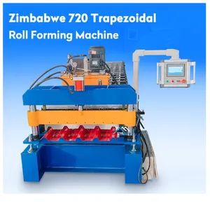 Africa Popular Design 686 Trapezoidal Type Tile Roll Forming Machine Metal Roof Manufacturing Machinery - Cangzhou Famous International Trading Co., Ltd. - China