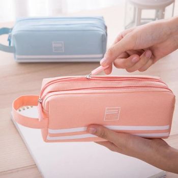 New Custom Pencil Cases for Girls Oxford Cloth Double Zipper Pencil Case - LIZHUO INTERNATIONAL CO., LTD. - China