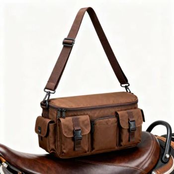 Men's Casual Crossbody Bag, Horse Saddle Bags, Messenger Bag Large Capacity, Leather Waterproof, with Adjustable Shoulder Straps, Multiple Pockets - Guangzhou Victory Leather Factory - China