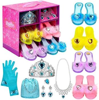 Children's Pretend Makeup Toys Set Girls Dress up Toys Crystal Shoes Jewelry Set Crown Princess Accessory Setkit Toy - Skylark Network Co., Ltd - China