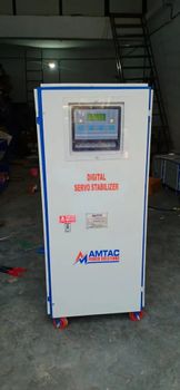 60 Kva Three Phase Servo Voltage Stabilizer, 340V - 480V AC Brand AMTAC Phase Three Phase Response Time 10 ms Load Independence - Amtac Power Solutions - India