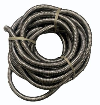 Galvanized Iron Flexible Conduit Pipes Shape Round Color Silver Thickness 25mm Diameter 1/4inch Surface Treatment - Shreeji Electric Corpn - India