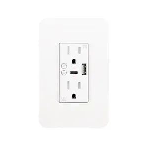 SLS Smart Wall Socket Us Standard Type C and USB Voice Control - SaiLingsi (wenzhou) Electronics Co., LTD - China