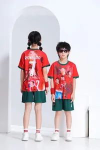 Many Design for Children Soccer Wear Quick-Drying Breathable Origin China Trademark no Pattern Logo Season Summer Style - Market Union Co.,Ltd. - China