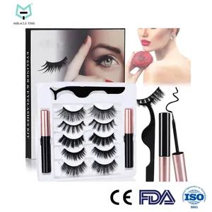 Mt Lashes DIY Wholesale Magnetic Lashes OEM Eyeliner Tweezer No Glue Strip Lashes Extension Eyelashes Customization Kit - Qingdao Miracle Time International Trading Co., Ltd - China