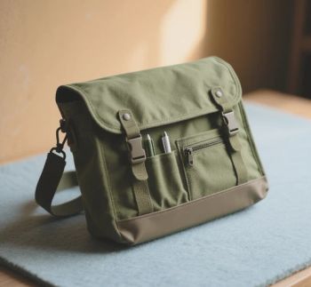 Stylish Olive Green Utility Messenger Bag for Men and Women Origin China Gender Unisex Price USD_4-10 HS Code 420212 Material Canvas - Guangzhou Victory Leather Factory - China