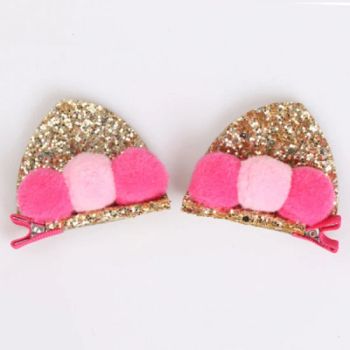 Cute Glitter Sparkly Cat Ear Hair Clips Animal Hair Pins Barrettes for Infants Toddlers Baby Girls Daily Wearing Party Decoration Esg13507 - Ningbo Easyget Co., Ltd. - China