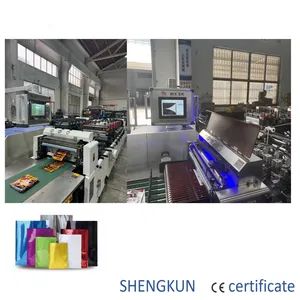 Sk Professional Bus Type Plastic Small Three Side Sealing Plastic Candy Bag Production Automatic Pouch Making Machine - Wuxi Shengkun Machinery Co., Ltd. - China
