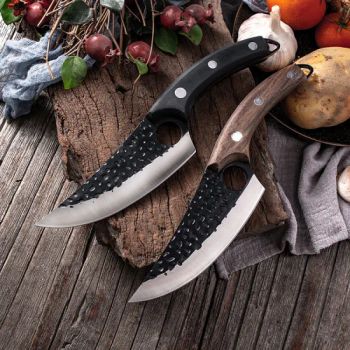11 Inch Chef Butcher Meat Cleaver Wood Handle Knives with Leather Sheath - Wenzhou Cathylin International Trade Co., Ltd. - China