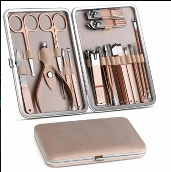 MANICURE AND PEDICURE GROOMING KIT Material plastic, steel Type available in all types Form available in every form Feature beautiful finishing, secure product with no harm - LAXO BEAUTY - Pakistan
