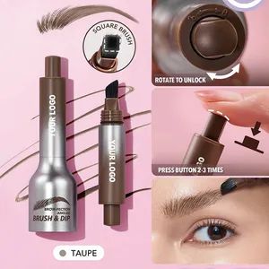 Brow-Fection DIP & Angled Brush Eyebrow Gel Dark Brown Eyebrow Private Label Brow Tint Enhancers - Shenzhen Huazhong Sun May Technology Co., Ltd - China
