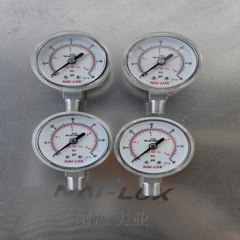 High Precision Pressure Gauge for Regulators 316 Stainless Steel Oil-Free and Compact Design 100% Factory Tested Multiple Pressure Ranges Available - Jipai Fluid Control Technology (Jiangsu) Co., Ltd. - China