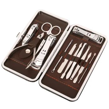 Wholesale Smiling Nail Clippers 12 Pieces Manicure Pedicure Set - Good Seller Co., Ltd. - China
