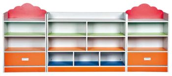 Colorful Kindergarten Furniture: Kids Storage Cabinet for Toys - Guangzhou Flyfashion Furniture Co., Ltd. - China