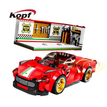 Racing Car Model with Showroom Assemble Building Block Plastic Toys (13082) - GUANGZHOU KEMOLI INTERNATIONAL TRADING CO., LIMITED - China