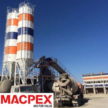 Hzs25/35/50/60/75/90 M3 Concrete Batching/Mixing Plant Mixer From Factroy - SHANDONG MACPEX MACHINERY EQUIPMENT CO., LTD. - China