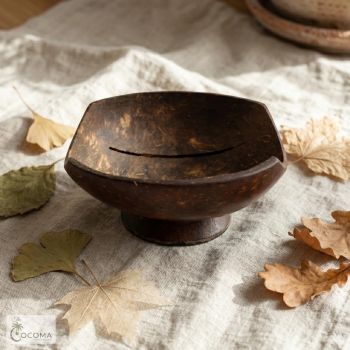 Coconut Shell Soap Tray – Handmade Eco-Friendly Soap Holder with Drainage Design - ASR Exports  - India