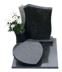 G332 Granite Beida Qing Granite Tombstone Monument Color Black Shape Heart Trademark JK Style European HS Code 68029311 Material - HEBEI JINKUI IMPORT & EXPORT TRADING CO., LTD. - China