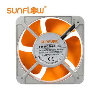 Sunflow 15050 150*150*50mm 220V AC Axial Flow Fans Industrial Cooling Fans Aluminum Shell Pure Copper Motor High Quality - Deqing Star Electronic Co., Ltd - China