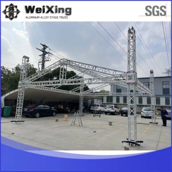 10m 10m 7m Aluminum Lighting Mobile Truss Exhibition Truss System Exhibition Booth Design Truss with Roof System - Wuxi Weixing Decoratestuff Co., Ltd. - China