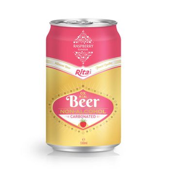 330ml Canned Raspberry Flavour Non alcoholic Beer Exporter From Vietnam Gluten Free Flavored Carbonated Drink - RITA FOOD & DRINK CO., LTD - Vietnam