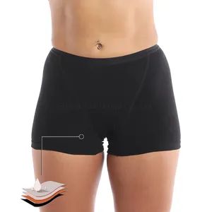 4 Layers Leakproof Menstrual Underwear for Girls Women's Washable High Rise Period Boyshorts - Jinjiang Chendai Yilai Craft Company - China