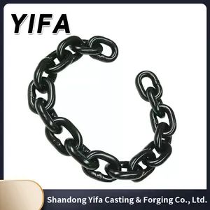 High Tensile Alloy Steel Lifting G80 Link Chains Eg Iron Chain DIN766 Short Link Chain - Shandong Yifa Casting & Forging Co., Ltd. - China