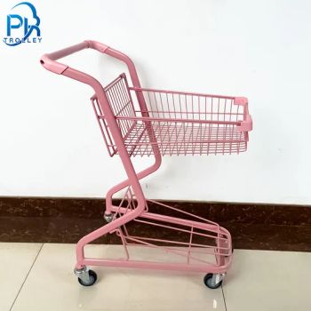 660*455*910mm Double Layers Shopping Basket Trolley for Doll House - Suzhou Shunhong Metallic Products Co., Ltd. - China