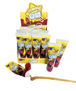 Bubble Gum Jelly Liquid Gummies Toothpaste Tube Customized 12M Shelf MOQ100 - Linyi Huike Food Co., Ltd. - China
