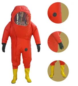 Solas Approved Ec/CCS Cr Material Enclosed Heavy Duty Chemical Suits Safety Protective Clothes - Chongqing Gathering Marine Equipment Co., Ltd. - China