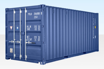 20Ft Shipping Container One Trip Used Cargo Container Blue Weatherproof Storage Container - senesie mfg llc - United States