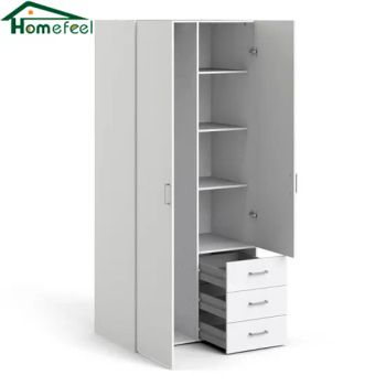 Shoe Organizers Home Bedroom Cabinet Bedroom Wardrobe Two Door Closet Hotel Furniture - Foshan Homefeel Furniture Co., Ltd. - China