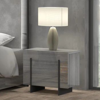 Nova Modern-Industrial Design Nightstands with 2 Metal Blades Base - Guangdong Nova Furniture Co., Limited - China