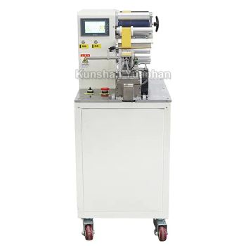 Woven Labels Garment Label Machine Cable Sticker Folded Wire Flag Labeling Machine - Kunshan Yuanhan Electronic Equipment Co., Ltd. - China