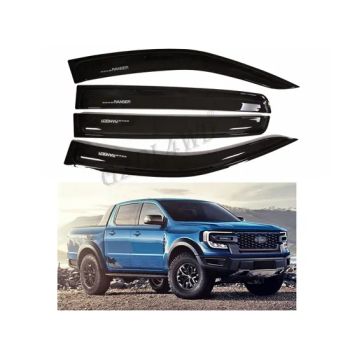 Pick up Car Accessories Door Window Visor Side Wind Deflectors Visor for Ranger Wildtrak T9 Sport 2022 2023 Xls XL Xlt Raptor - Guangzhou Deliang Auto Accessory Co., Ltd. - China